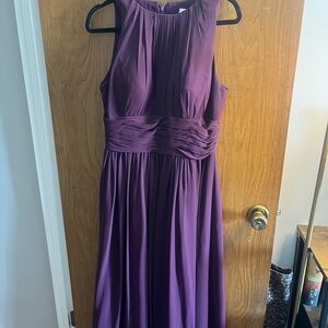 Bill Levkoff Plum Maxi Dress